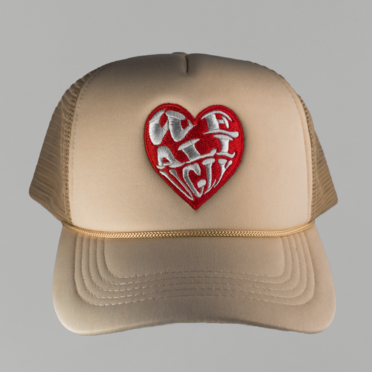 Tan Heart Trucker