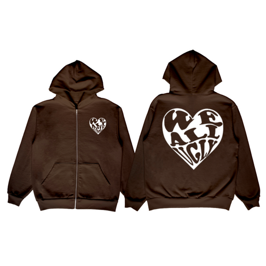 WAU Heart Zip-Ups