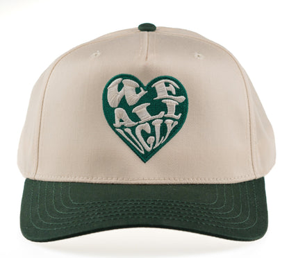 5 panel Heart Hat